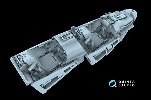 Su-30SM 3D-Printed & coloured Interior on decal paper (Zvezda) (with 3D-printed resin parts)