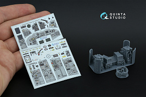 Tornado Gr.4 3D-Printed & coloured Interior on decal paper (Italeri) (Small version) (with 3D-printed resin parts)