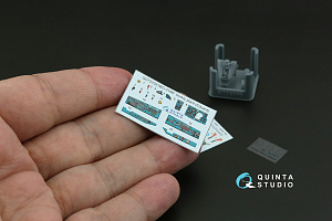 MiG-21MF (Gorkiy plant) 3D-Printed & coloured Interior on decal paper (Eduard) (with 3D-printed resin parts)