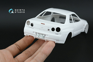 Nissan Skyline GT-R R34 V-Spec 3D-Printed & coloured Interior on decal paper (Tamiya) (with metal sticker parts)