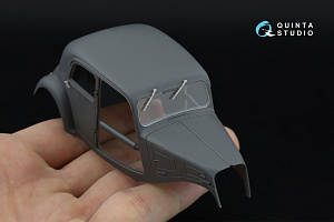 Citroen 11CV 3D-Printed & coloured Interior on decal paper (Tamiya) (with 3D-printed resin parts) 