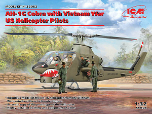 Model kit 1/32 Bell AH-1G Cobra with Vietnam War (ICM)