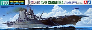 Model kit 1/700 CV-3 Saratoga – U.S Aircraft Carrier (Tamiya) (damage box)