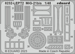 Model kit 1/48 Mikoyan MiG-21BIS ProfiPACK edition kit (Eduard kits)