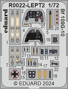 Model kit 1/72 Messerschmitt Bf-109G-10 & Bf-109G-14/AS DUAL COMBO (ROYAL CLASS) (Eduard kits)