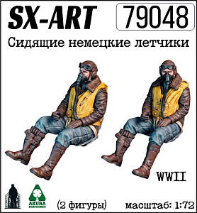 Addition (resin) 1/72 Sitting German pilots, WWII (2 figures) (SX-Art)