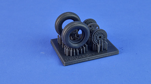 Additions (3D resin printing) 1/48 Колёса для F4U Corsair / F6F Hellcat NAVY wheels set (KepModels) 