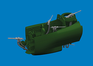 Additions (3D resin printing) 1/48 Dornier Do-217K guns (3D-Printed) 1/48 (designed to be used with ICM UK kits)