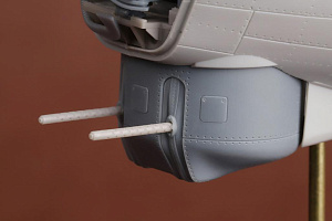Additions (3D resin printing) 1/48 Boeing B-17G Flying Fortress chin turret (designed to be used with Hong Kong Models kits)