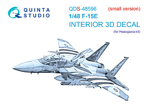 F-15E 3D-Printed & coloured Interior on decal paper (Hasegawa) (Small version)