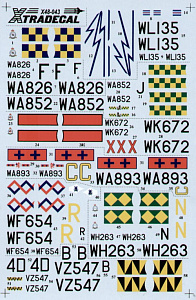 Decal 1/48 Gloster Meteor F.8 (Xtradecal)