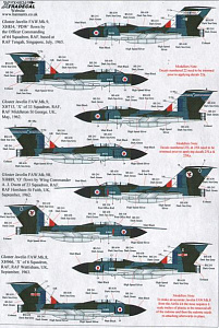 Decal 1/48 Gloster Javelin FAW Mk.9 Part 2 (5) (Xtradecal)