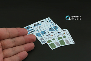 Su-30SM 3D-Printed & coloured Interior on decal paper (Zvezda)