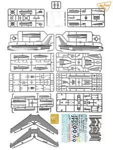 Model kit 1/48 F-86A in Korea early variants (3x camo) (Clear Prop)