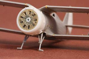 Additions (3D resin printing) 1/72 Polikarpov I-153 Chaika cowling + exterior set (designed to be used with ICM UA UK and Revell kits)