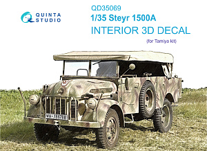 Steyr 1500A 3D-Printed & coloured Interior on decal paper (Tamiya)