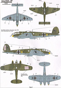 Decal 1/48 Battle of Britain Luftwaffe (8)  (Xtradecal)