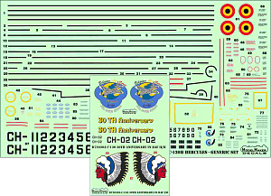 Decal 1/72 Lockheed C-130 Hercules 30TH Anniversary in Belgian Air Force (Model Maker Decals)