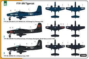 Model kit 1/72 Grumman F7F-3N Tigercat two seat night fighter (FLY)