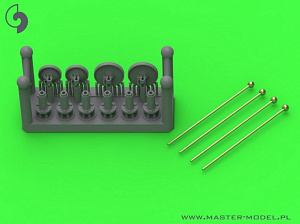 Military vehicle detailing sets (brass) 1/72 Width indicators for German vehicles (used on Sd.Kfz. 221, 222, 223, 231, 232, 233, 234, 247, 250, 251, 263) - set of 4pcs