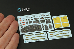 Boeing B-17E/F Pilot's cockpit. 3D-Printed & coloured Interior on decal paper (HK models)