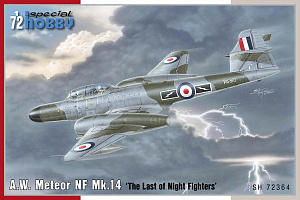 Model kit 1/72 A.W. Meteor NF Mk.14 (4x camo) (Special Hobby)