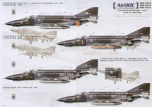 Decal 1/32 McDonnell RF-4E Phantoms Luftwaffe Part 2 (Airdoc)