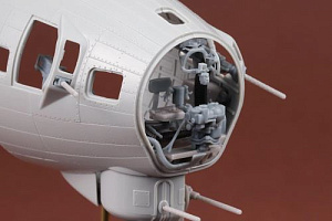 Additions (3D resin printing) 1/48B-17G Super Set - Bombardier pos.&Chin turret (SBS model)