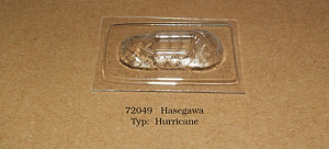 Vacu Canopy 1/72 Hurricane (HAS) (Rob Taurus)