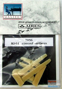 Additions (3D resin printing) 1/72 Kawasaki Ki-61-I Hien 'Tony' separate control surfaces (designed to be used with Hasegawa kits)