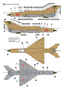 Model kit 1/32 Mikoyan MiG-21MF Polish Air Force (Hobby 2000)