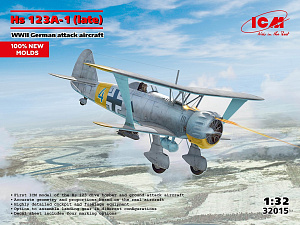 Model kit 1/32 Henschel Hs-123A-1 late version (ICM)
