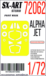 Paint Mask 1/72 Alpha Jet E (Kovozávody Prostějov)