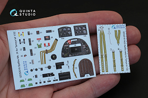 Spitfire Mk.IX 3D-Printed & coloured Interior on decal paper (for Tamiya kit)