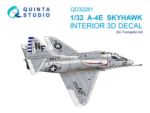 A-4E Skyhawk 3D-Printed & coloured Interior on decal paper (Trumpeter)
