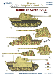 Decal 1/72 Pz.Kpfw.V Panter Ausf. D Battle of Kursk1943 - Part I (Colibri Decals)