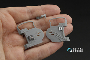 B-24D/B-24J Liberator,  Nose, central and rear compartments 3D-Printed & coloured Interior on decal paper (Hobby Boss)