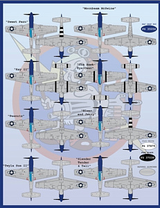 Decal 1/32 North-American P-51B/P-51D Meyer's Maulers Part I (Furball Aero-Design)