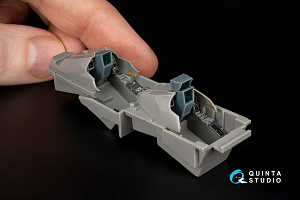 Dassault Rafale B 3D-Printed & coloured Interior on decal paper  (Revell) (with 3D-printed resin parts)