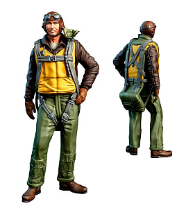 Addition (resin) 1/48 US WWII Pilot (SX-Art)