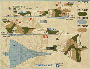 Decal 1/48 IAI F-21A Lion Cubs (Furball Aero-Design)