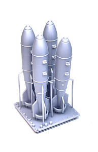 Additions (3D resin printing) 1/48 FAB-250M62 bombs (4pcs) (Mazhor Models)