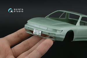 Nissan Silvia S13 K-s 3D-Printed & coloured Interior on decal paper (Tamiya) (with metal sticker parts)