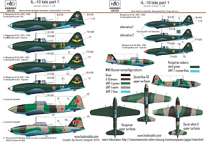 Decal 1/48 IL-10 late (7x camo) Part 1 (HAD)