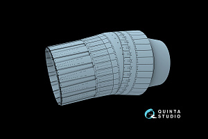 Su-30SM Exhaust Nozzles (Parking Position, Dropped) (Zvezda)