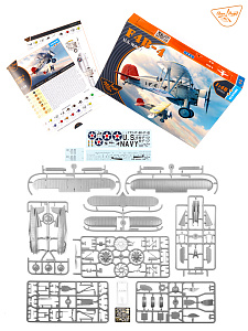 Model kit 1/48 Boeing F4B-4 US Navy (Clear Prop)