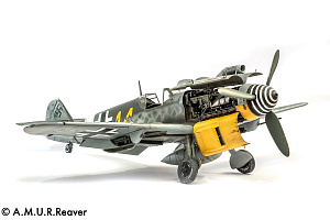 Additions 1/24 The cowl and propeller blades for the Bf109G-6 model (A.M.U.R.Reaver) 