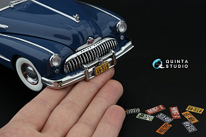 Midwestern U.S. License Plates 1940-1950 (All kits) (with metal base)