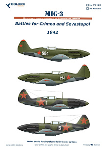 Decal 1/48 MiG-3 in the sky over Crimea (Colibri Decals)