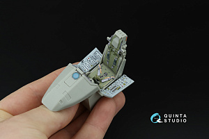 Eurofighter Typhoon Single-seater (Powered-up Displays) 3D-Printed & coloured Interior on decal paper (Trumpeter)